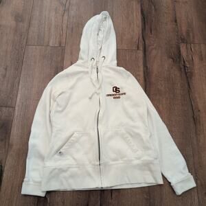 Antigua Oregon State Mom Women's Medium Zip Up Hoodie White Orange Beavers